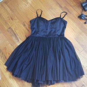 🥂 Tulle A Line Black Cocktail Dress